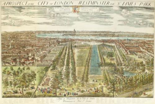 A view of Westminster by the Dutch engraver Jan Kip (c.1722).
