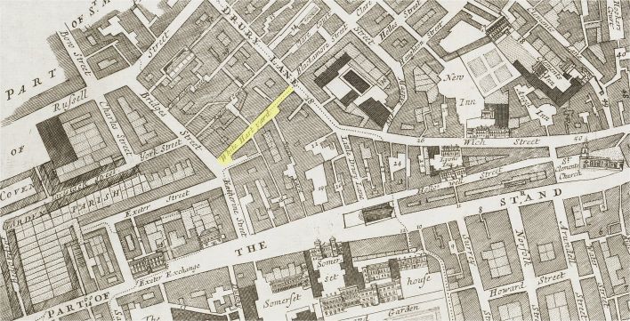 White Hart Yard, Covent Garden, c.1720